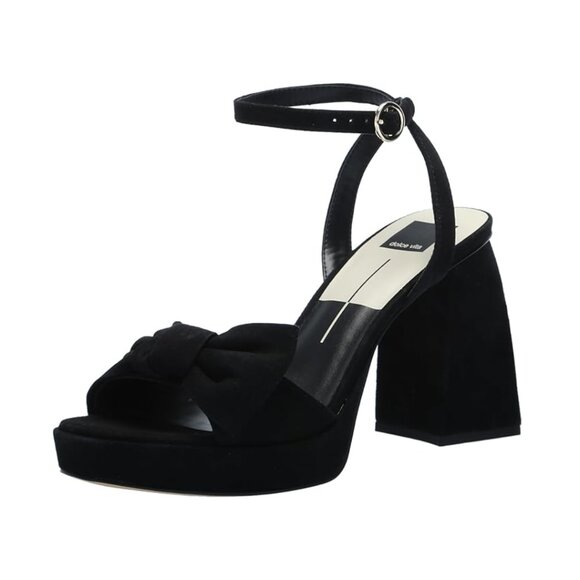 Pacie Heels in Onyx Suede | DOLCE VITA - Picture 1 of 9